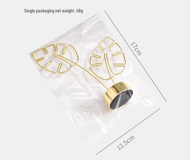 Monstera Leaf Photo Clip & Card Holder Desktop Ornament