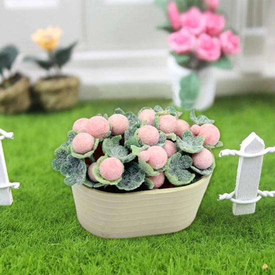 Dollhouse Bonsai Miniature Resin Bonsai Realistic Potted Plant Model Ornament Dollhouse Decoration