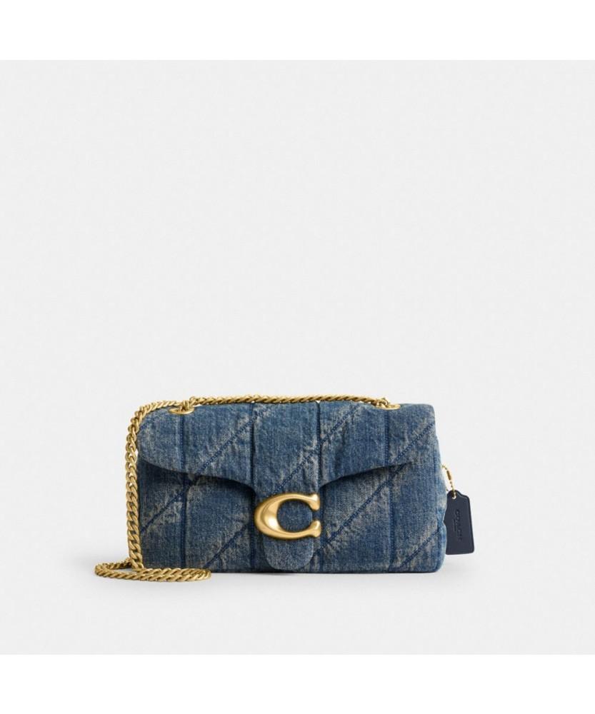 Coach Tabby Shoulder Bag 26 In Regenerative Cotton Denim With Quilting Ccx38 B4Ymw