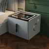 Smart Bedside Nightstand with LED & Wireless Charging