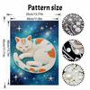 Animal Series Pearl Painting Cat Starry Sky Diy Handmade 5D HighValue Hanging Living Room Decoration Painting