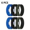 6PCS Adjustable Trash Can Bands Cord Lock Colorful Rubber Bands Household Elastic Garbage Can Bands for Home Office Litter Box