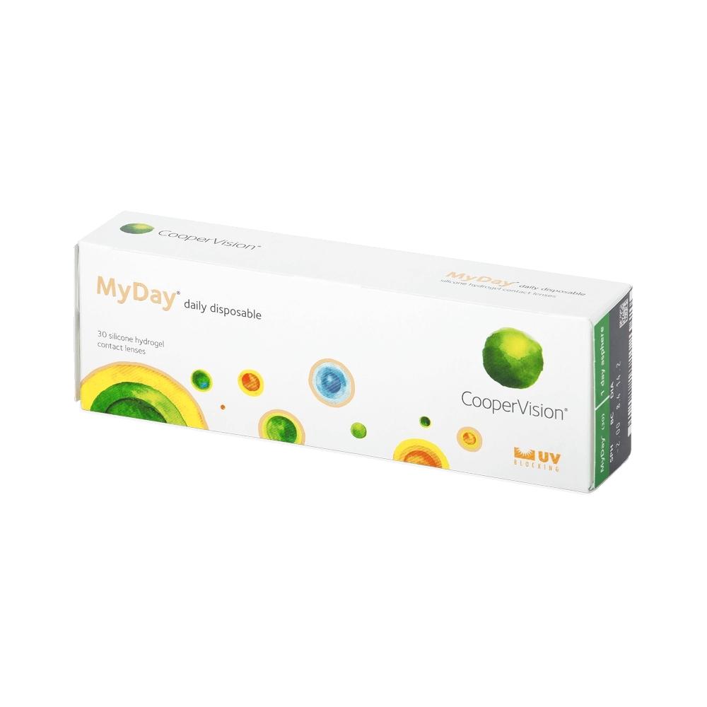 MyDay Coopervision Daily Disposable Contact Lenses, 30pcs, BC 8.4, DIA 14.2 (-0.50 To-12.00)