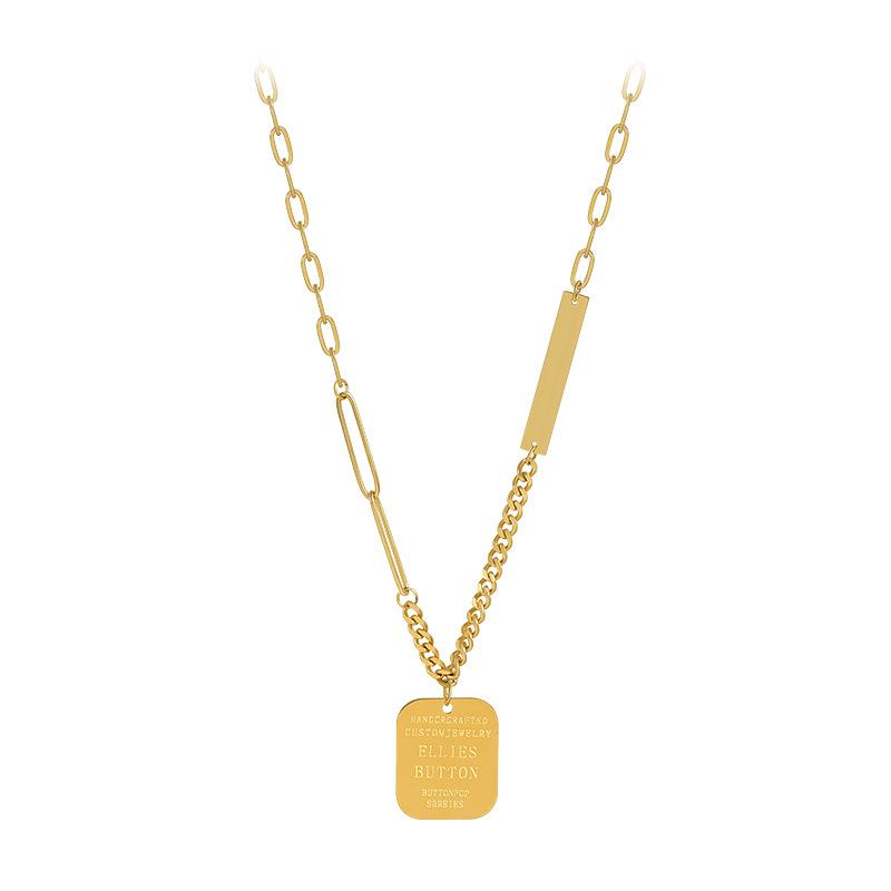 316L Stainless Steel Fashion Fine Jewelry Youth Hip Hop Street Style Charms Thick chain Choker Necklace Pendants For Women Men