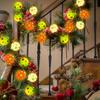 1.5m 10-LED Remote Control Christmas Ball Decorative Light Polka Dot Stripe Festive Atmosphere Light  (Without Batteries)