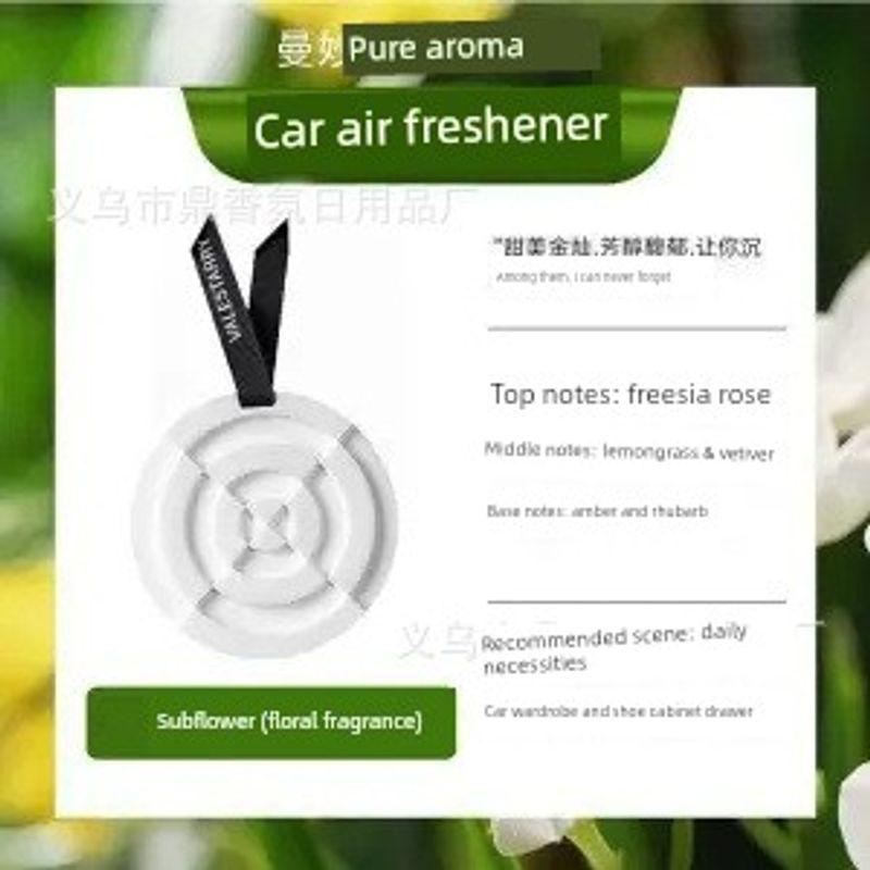 Camellia Car Fragrance Diffuser, Long-Lasting Aroma Gypsum Car Perfume, Car Interior Decoration Ornament