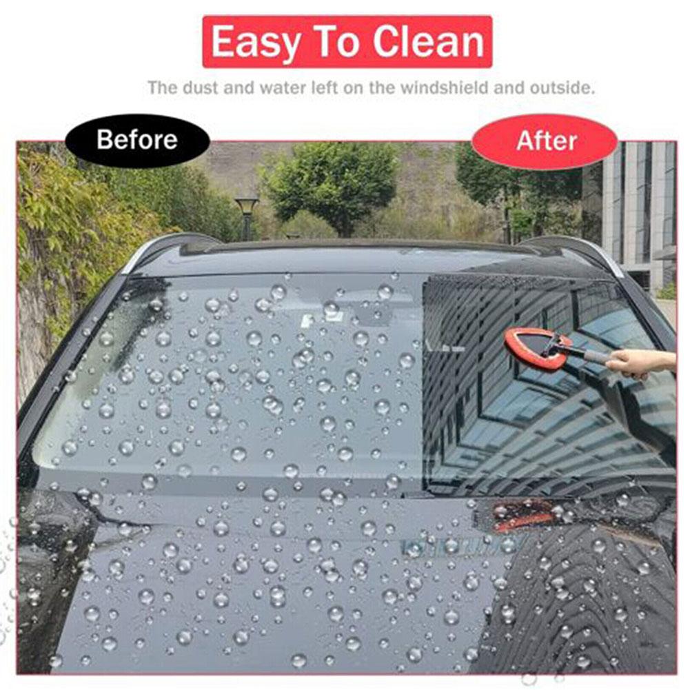 Środek do czyszczenia przedniej szyby samochodu Mikrofibra Szczotka do czyszczenia szyb samochodowych z zmywalną podkładką Wysuwany uchwyt Mop do mycia wnętrza samochodu