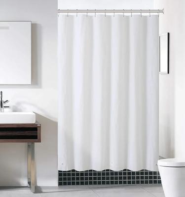 180-230Cm Shower Curtains Waterproof Heavy Duty Thick Fabric Bath Curtain For Hotel Bathroom Bathtub Solid White Private Cover
