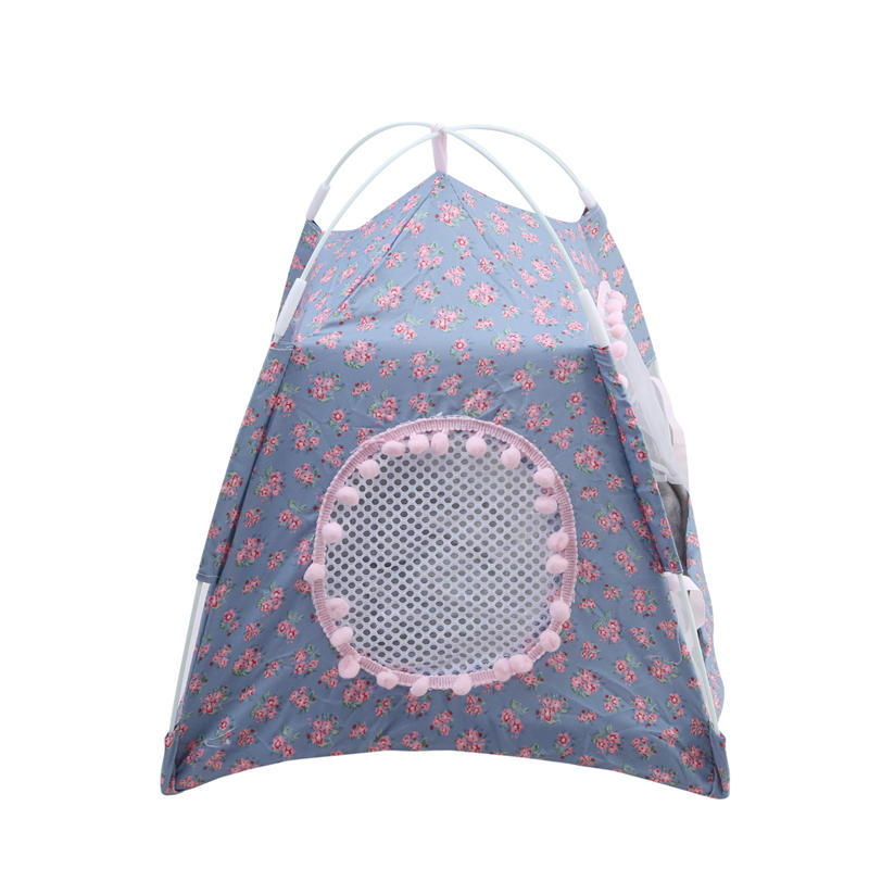 Frühling Sommer Niedlich Indoor Outdoor Hund Katze Zelt Haus Kleintier Abnehmbar Waschbar Höhle Nest Bett