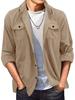 2024 Men's European American Suede Lapel Casual Jacket - Spring/Autumn Style