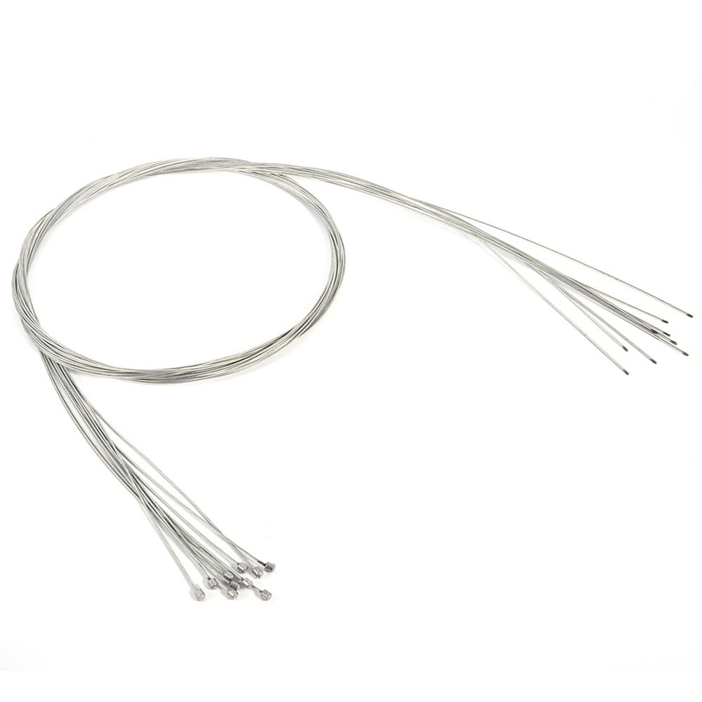 10 Pcs Silver Zinc-plated Inner Cables for Bikes Bicycle Shifter Cables  for Road Cycling
