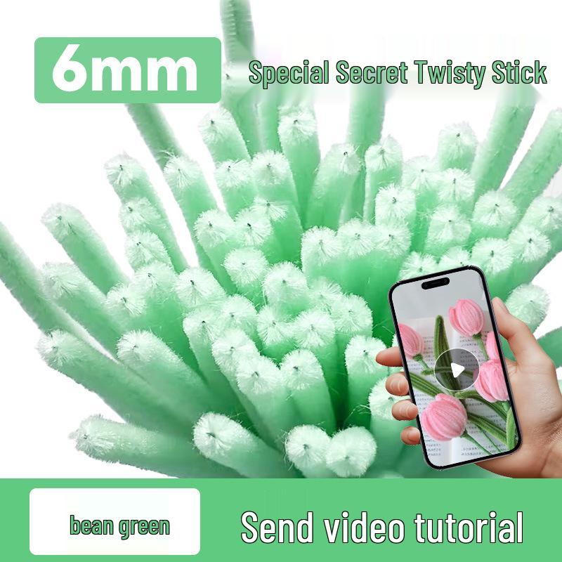 DIY Twisty Stick Bouquet Kit: Complete Chenille Stem Set for Children's Weaving