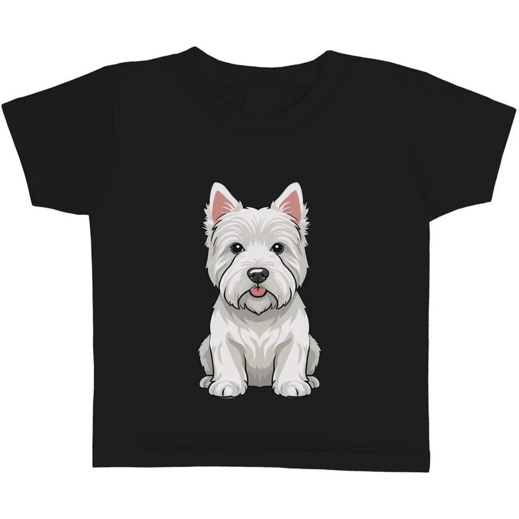 Quot West Highland White Terrier Kinder Baumwoll T Shirt Ts060578 Vintage Casual Homme Breathable Soft Graphic Fashion