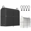 SUPTEMPO Tire Rack Cover, Outdoor Waterproof, Holds 8 Tires, 420D Thick, Reversible, Reflective At Night, Handle, Waterproof Zipper, Tire Storage, Pre