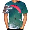 3D Digital Printing T-Shirt Teen Men's Short Sleeve Top Versatile Breathable