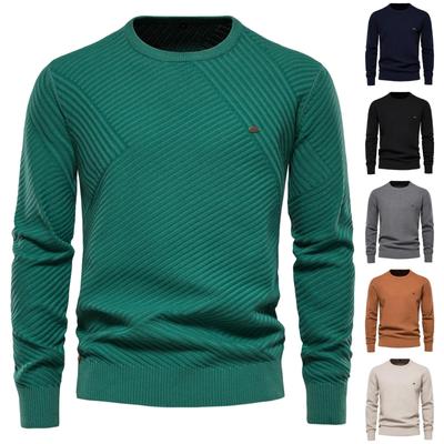 Und Winter Herren Rundhals Pullover Pullover Farbe Unten Baumwolle Pullover