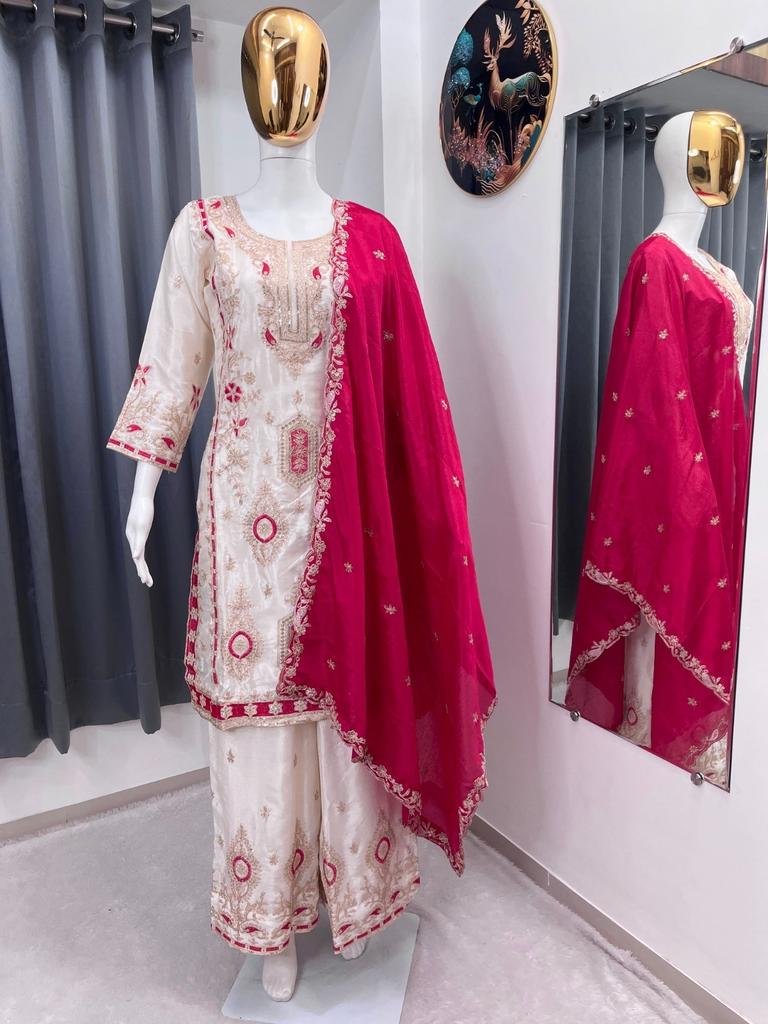 Salwar Kameez Pakistanais Indienne Robe Tenue de Soirée Bollywood Designer Costume Palazzo