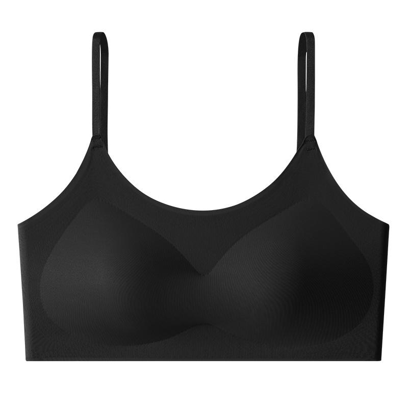 Gather the Upper Support, Shaped Without Steel Ring, Light and Breathable, Hollowed Out, Beautiful Back Bra, Ice Silk, Seamless, Nude Underwear Women