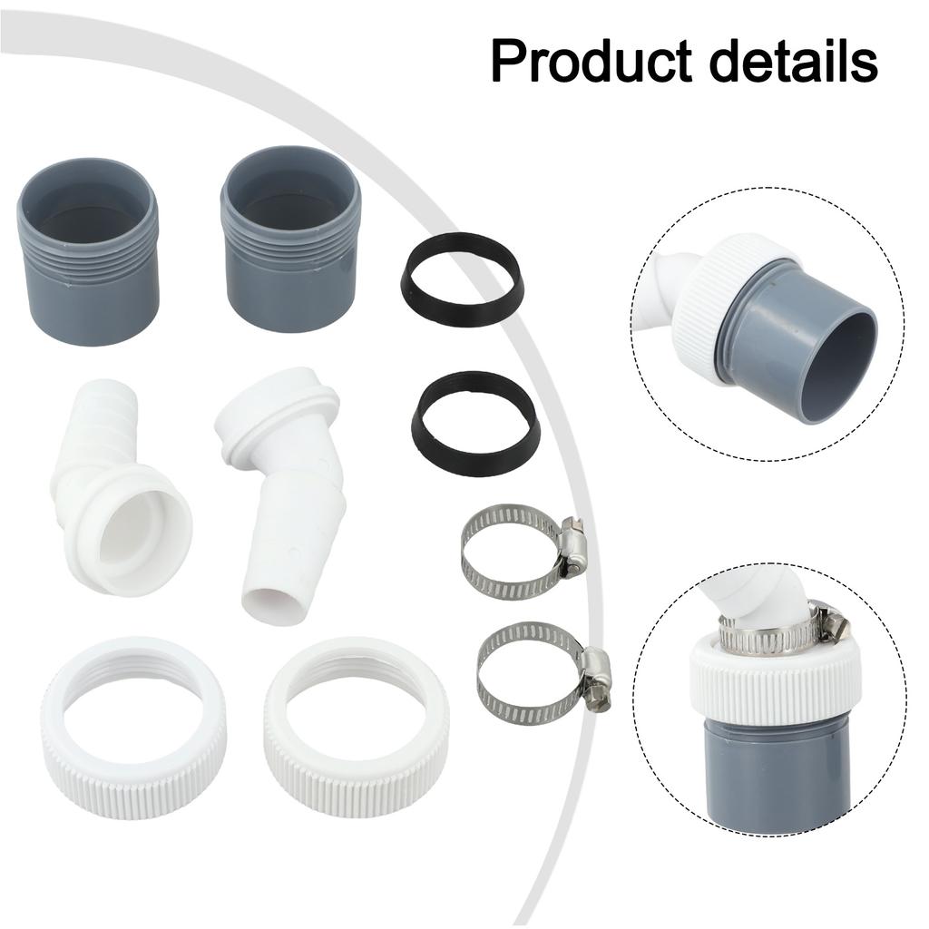 Easy Connection Drain Adapter Washbasin 40mm Size Drain Pipe Connector Long-lasting Performance Pipe Diameter 40MM