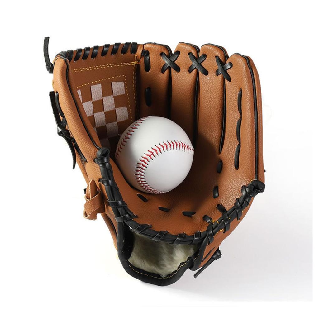 Baseballová rukavice pro dospělé a mládež 9,5-12,5 palce Tréninková rukavice pro vnější pole Prémiová syntetická kůže Baseball Softball (ŽÁDNÝ BASEBALL)
