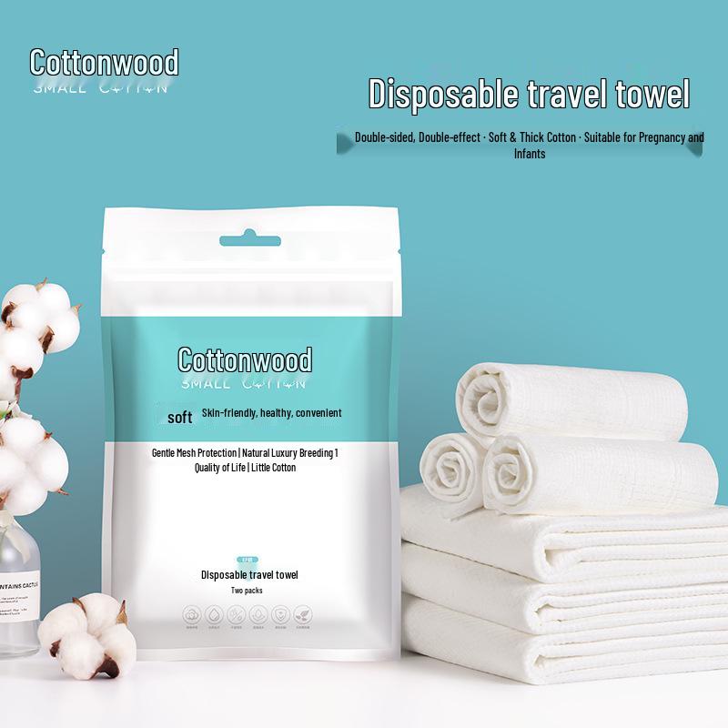 Super Thick Disposable Bath Towels - Natural Plant Fiber, Soft & Skin-Friendly for Facial Cleansing 30*60 cm