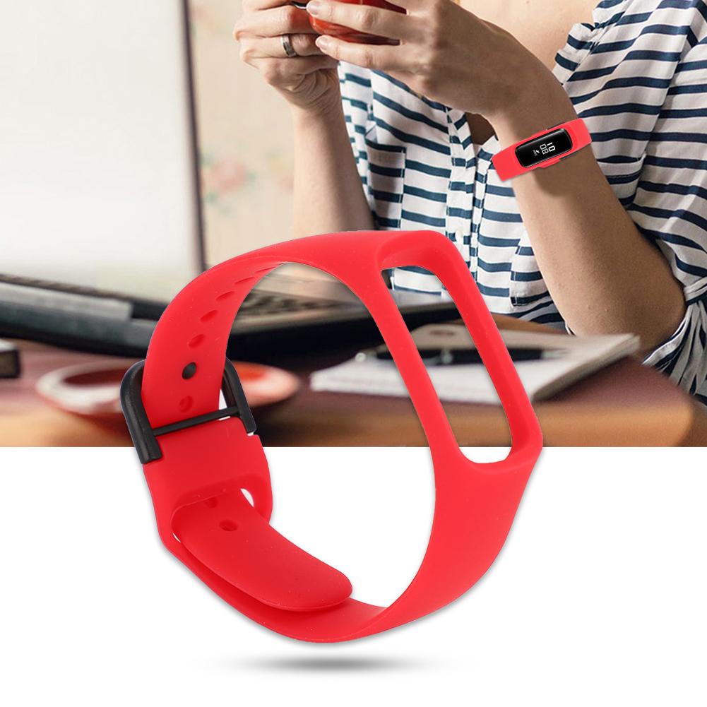 One Piece   Color Silicone Watch Strap for     Fit-e SM-R375 (White)