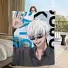 Comfort Warm Soft Plush Blanket Suitable for Sofa Living G-Gojo Room S-Satoru Office Bedroom Travel Anime Manga Flannel Gift