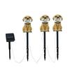 Solar Puppy Welcome Sign Lawn Light: Outdoor Cartoon Garden Decoration