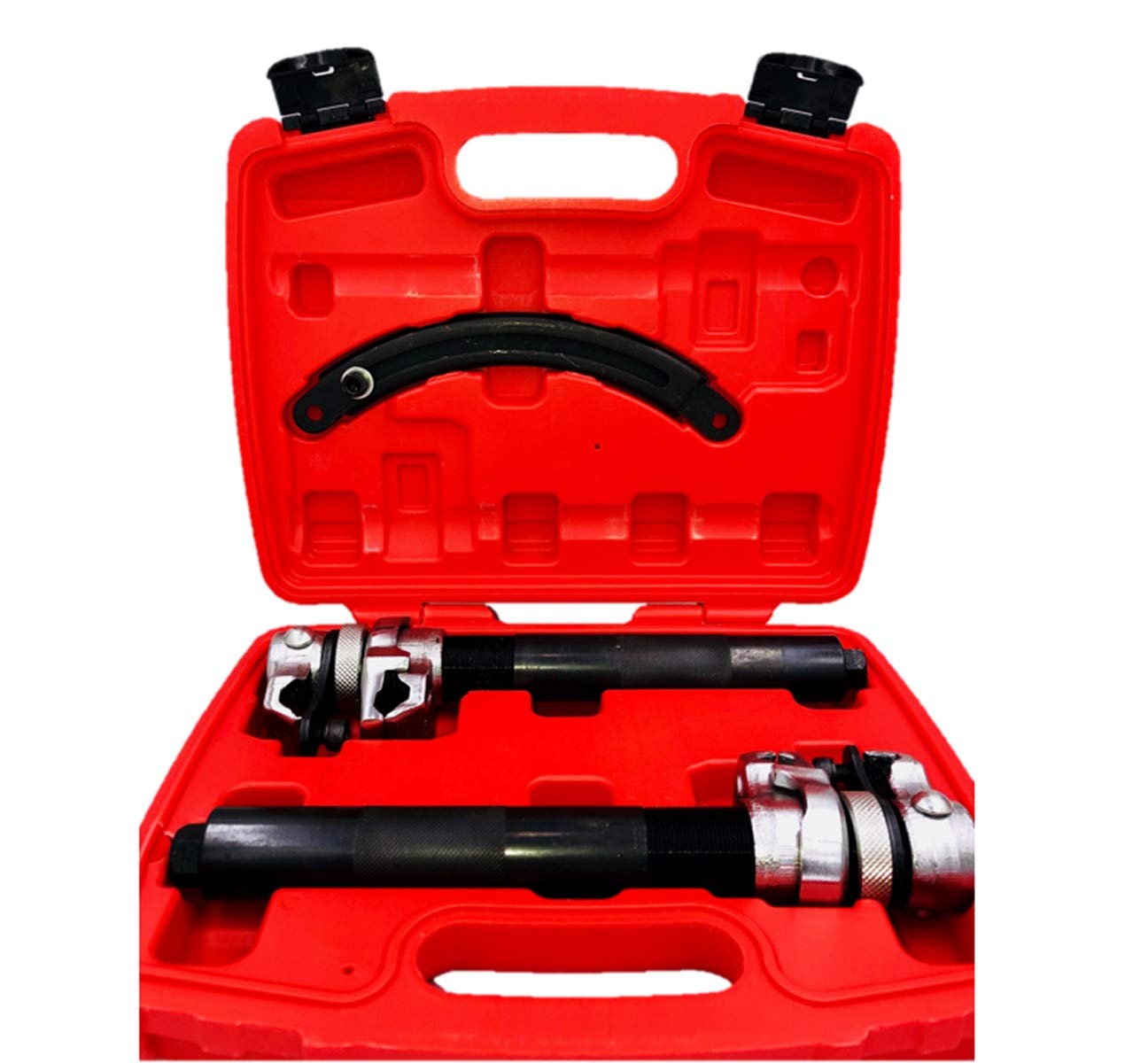 

Coil Spring Impact Wrench with for Light and Standard Car Suspension and Strut Replacement Compressor, 2-Jaw Set, Compatible, Stopper,