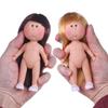 1Pcs Movable Action Figure Body Girls Toy Curly Hair 14Cm Bean Eye Vinyl Doll Dark Skin Dress Up Mia Potato Dolls Children Gift