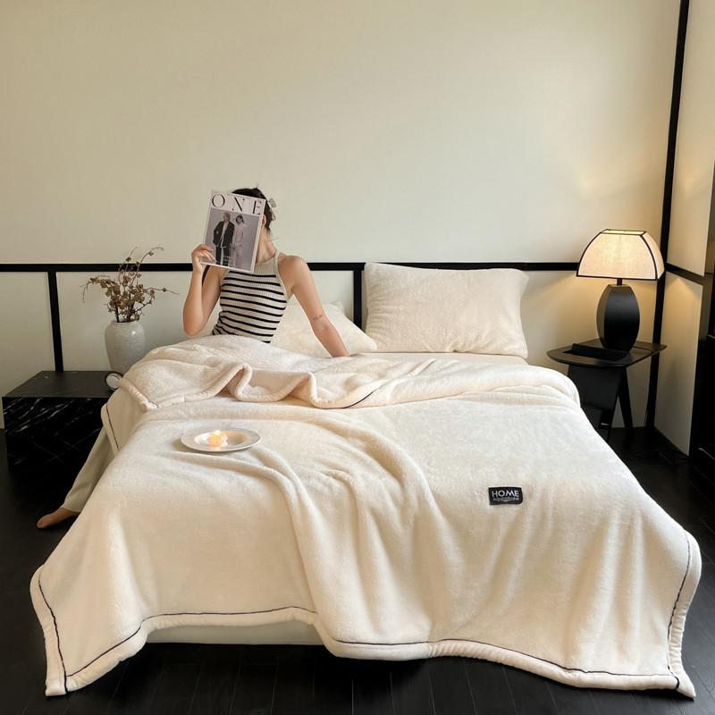 New Grade A Half-sided Velvet Autumn Keep Warm Blankets for Bed Soft Fluffy Warmth Sofa Blanket Shawl Napping Blankets Winter