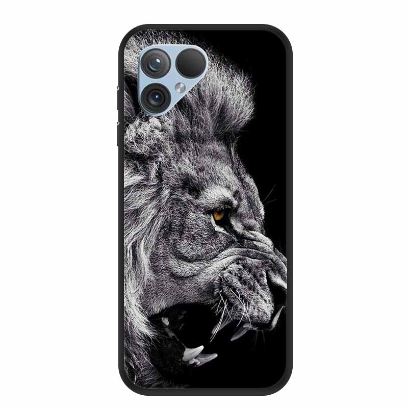 Für Fairphone 5 Hülle 6,46" TPU Tiere Weiches Silikon Stoßfänger Rückseite Handyhüllen für Fairphone5 5G Wolf Cool Schutz Fundas