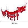 3D Gold Chinese Dragon New Year Atmosphere Decoration With Paper Lanterns Home & Restaurant Festive Party Floating Decoration