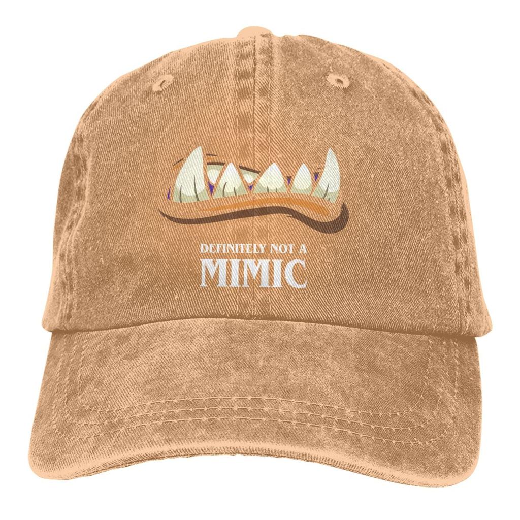 Definitely Not A Mimic Tabletop Baseball Caps Peaked Cap DND Game Sun Shade Hats for Men