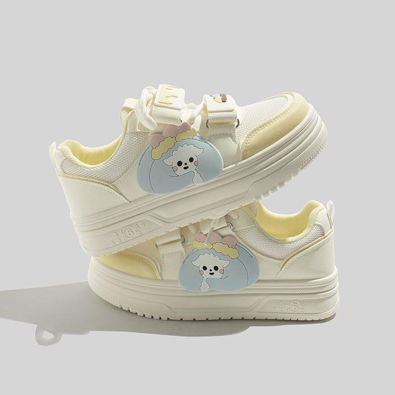 Mesh breathable board shoes 22 new summer thin design sense Hong Kong style thick sole height increase casual shoes