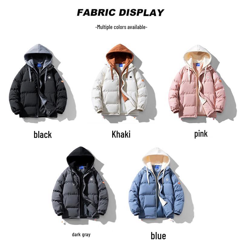 Mark Hua Fei Men's Hooded Loose Fit Padded Winter Jacket