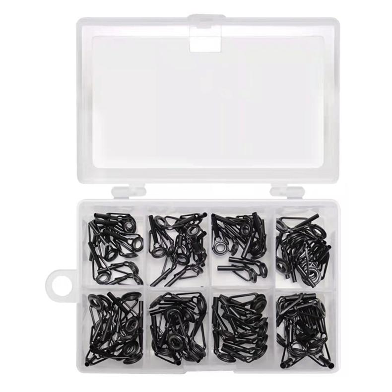 Creative Top Ring Ceramic Fishing Leading Eye Swivel Snap Fishing Accessory Set