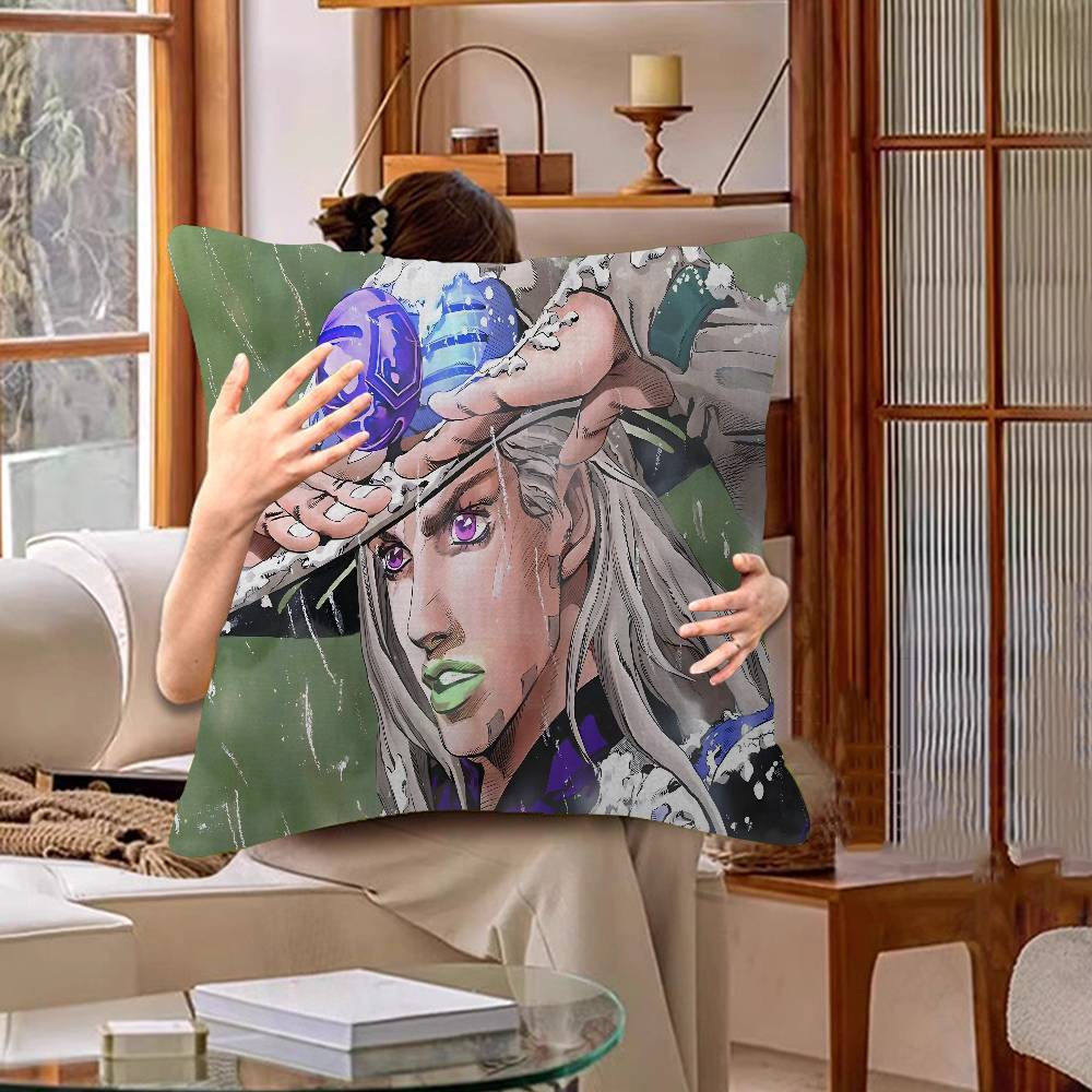 Anime JoJo Bizarre Maple Design Cushion Cover Happy Autumn Harvest Decor Holiday Decorati Pillow Cover