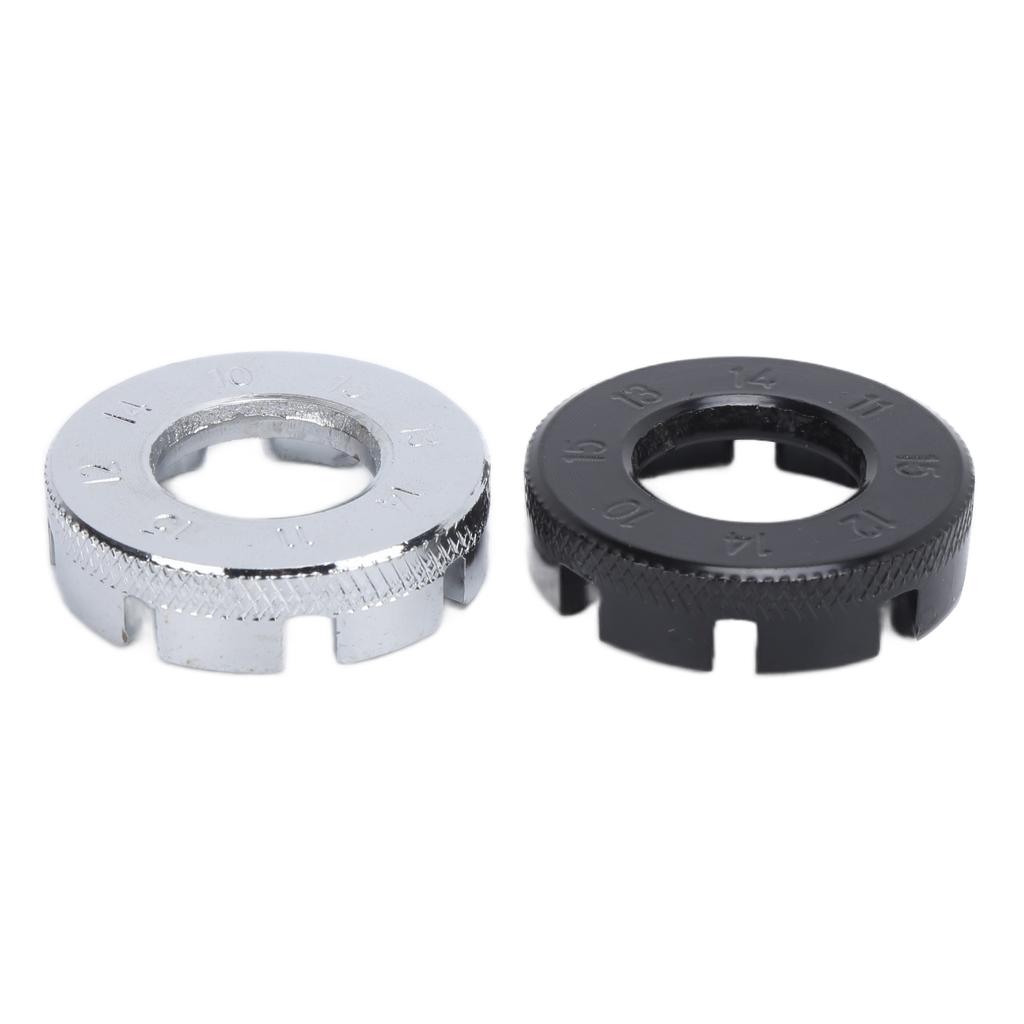 2Pcs Bicycle Spoke Wrenches 8 Cut Open Portable Pocket Bike Rim Adjustment Correct Tools