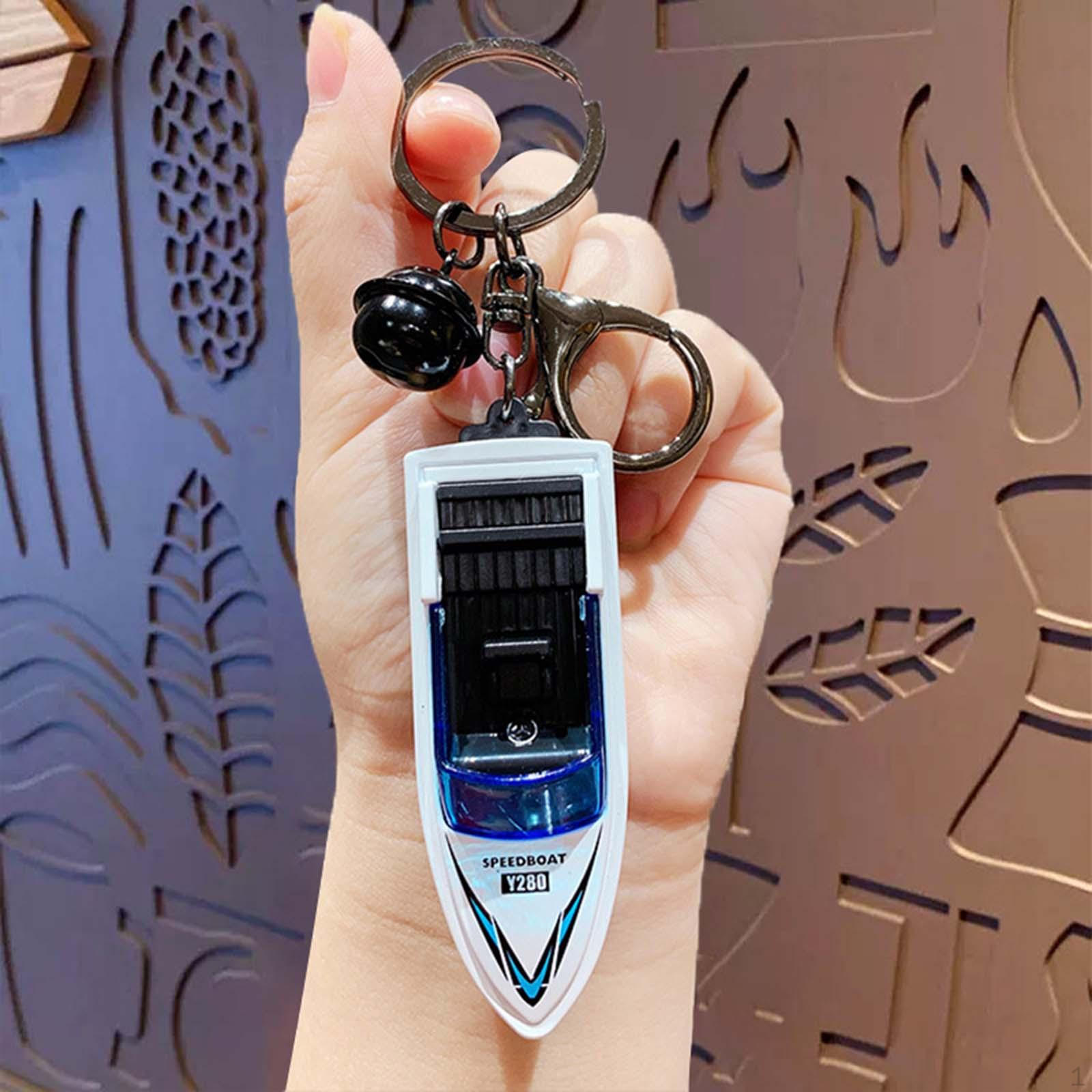 

Yacht Keychain Bag Charm Stylish Alloy Portable Women Men Decoration Metal Souvenir Creative Key білий