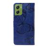 For Motorola Moto G06 4G Wallet Case Floral Butterfly Imprinted Leather Phone Cover Stand