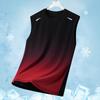 Chaleco Deportivo Degradado para Hombre Ligero Sin Mangas Cuello Redondo Camiseta Verano Running Moderno Corte Holgado Juventud Transfronterizo