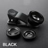 3in1 Fisheye Wide Angle Micro Camera Lens 0.67X Wide Angle Macro Lenses Camera With Clip for iPhone Xiaomi Redmi Huawei 3IN1 Len