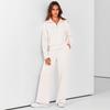 Women's Zip Up Long Sleeve Hoodie and Wide Leg Pants Activewear Set