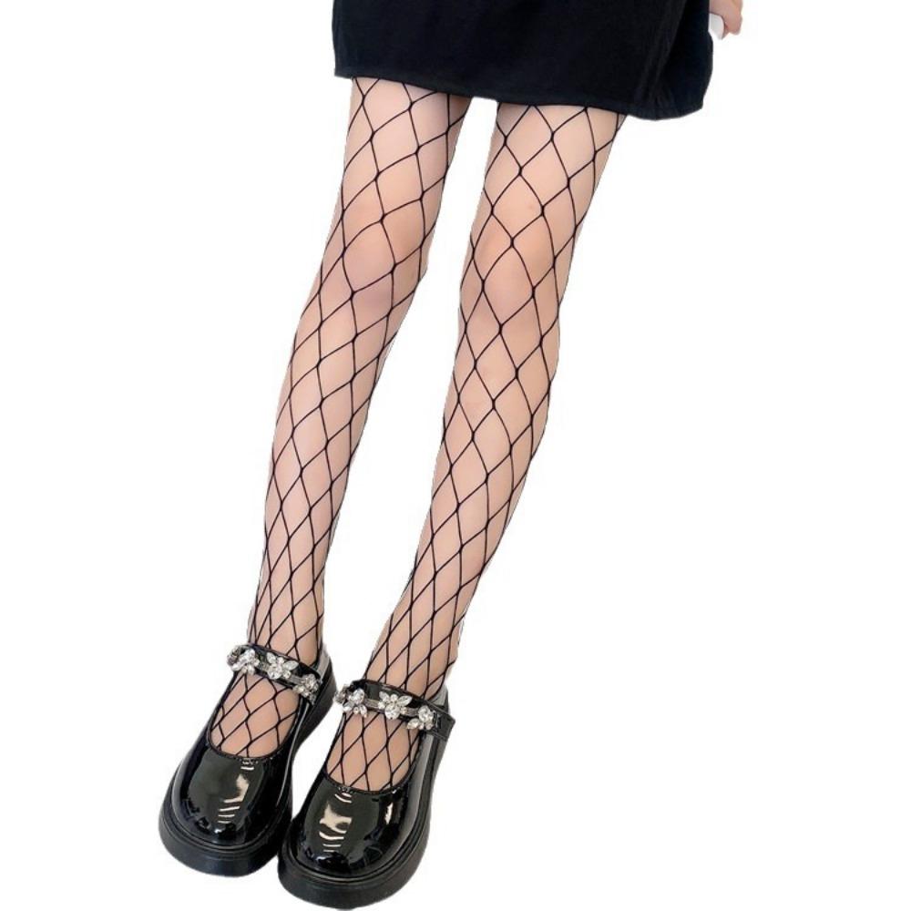 Girls Fishing Net Socks Summer Large, Medium and Small Mesh Socks Women's Small Pantyhose Bottom Net Socks