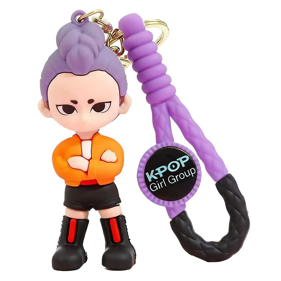 3D Tištěné Anime Film Kpop Lovci Démonů Dívky Derpy Klíčenky Panenka Roztomilý Tygr Akční Model Hračka Kolekce Dárky