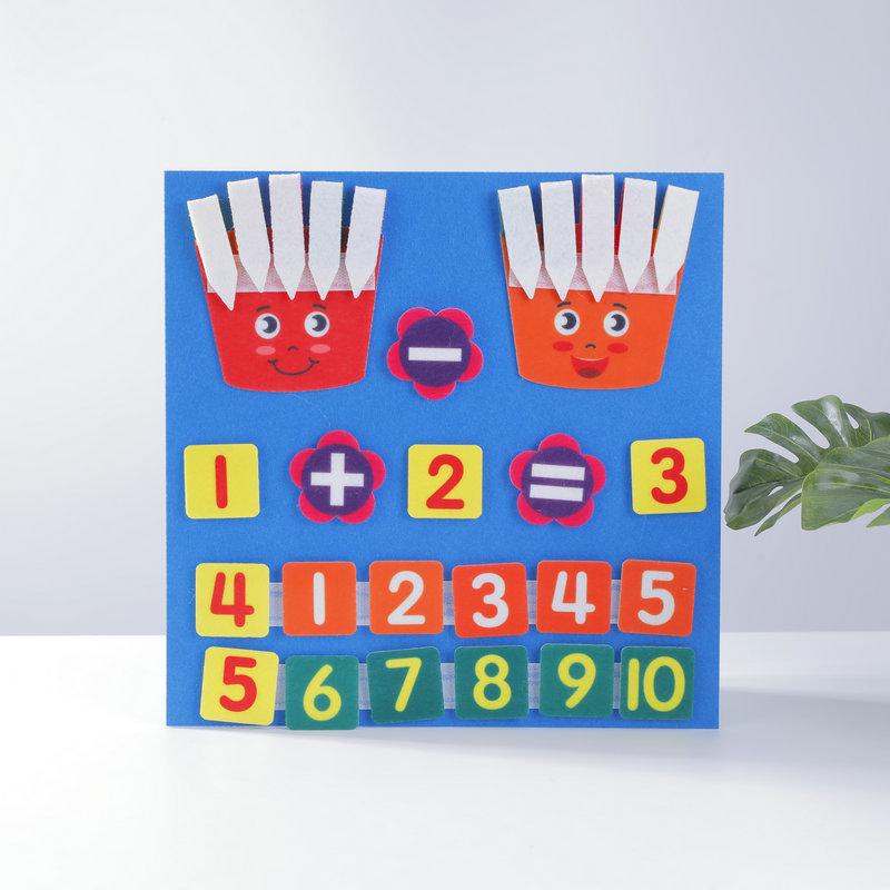 DIY Felt Arithmetic Learning Board for Kids – Chalk Style Early Education Puzzle Toy