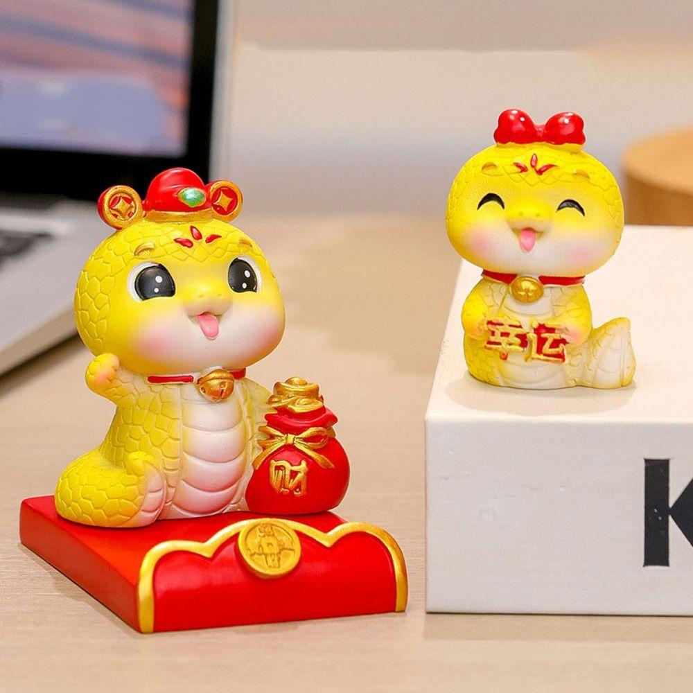 Slot Design Mobile Phone Bracket Ornaments Figurine Cute Cell Phone Holder  Desktop Stand