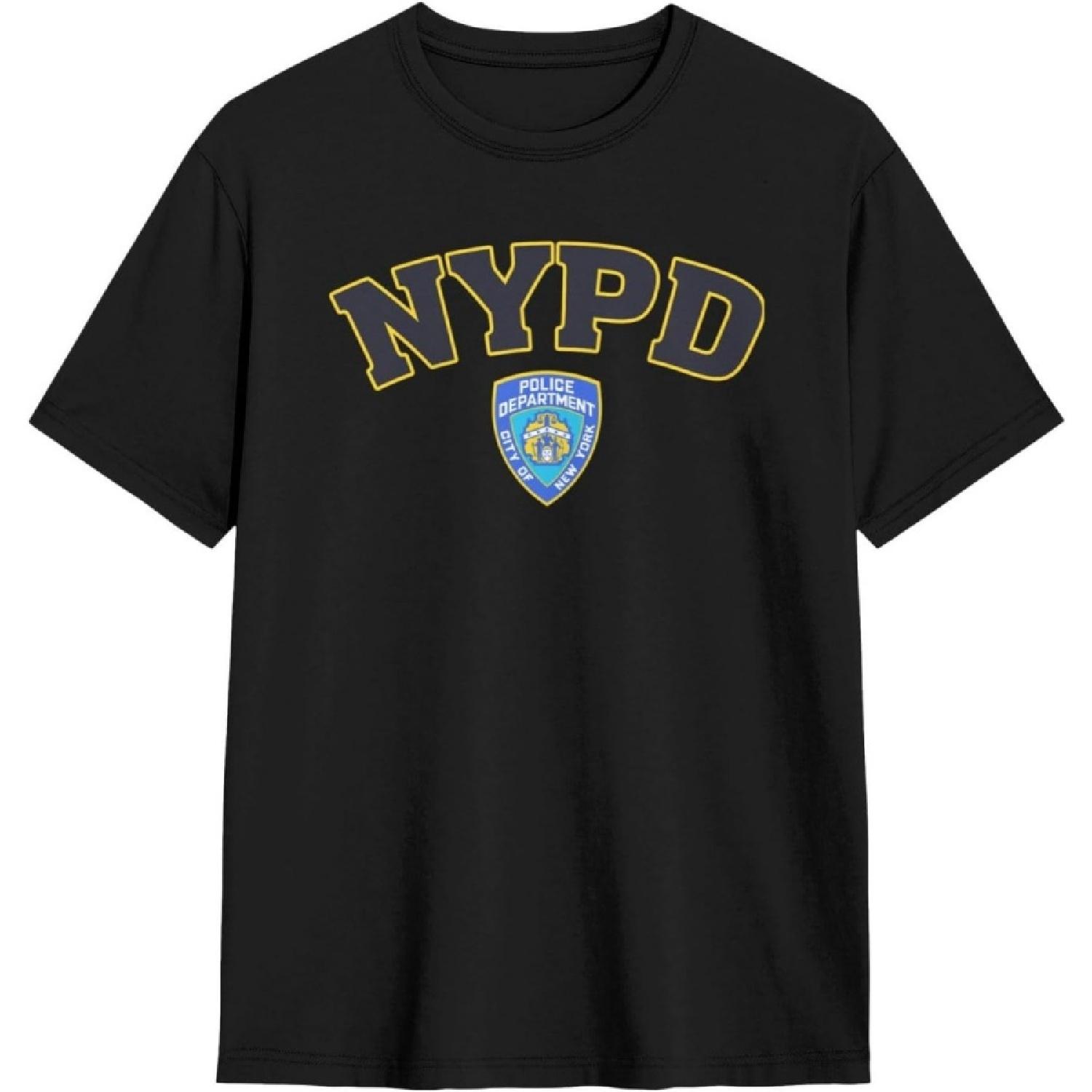 

Short Sleeve T-Shirt NYPD New York City Police Department T-Shirts for Men and Women Running Shirts Workout Shirt(2) S чорний