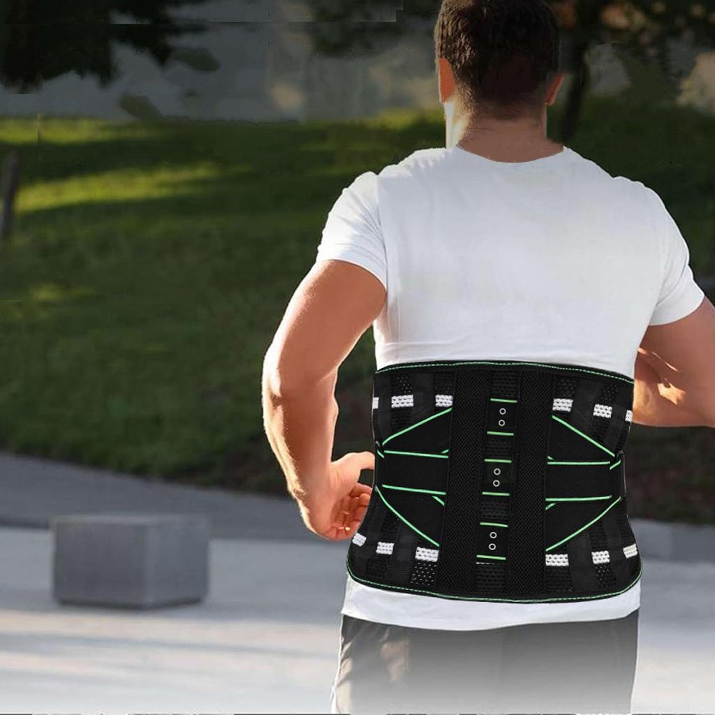 Back Brace for Lower Back, 8X Powerful Lumbar Support with 3D Pad, Support Belt for Men Women, Breathable Back Support Brace
